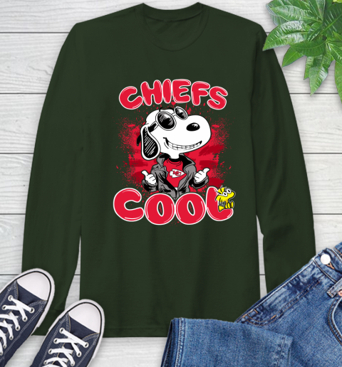 NFL Football Kansas City Chiefs Cool Snoopy Shirt Long Sleeve T-Shirt 6