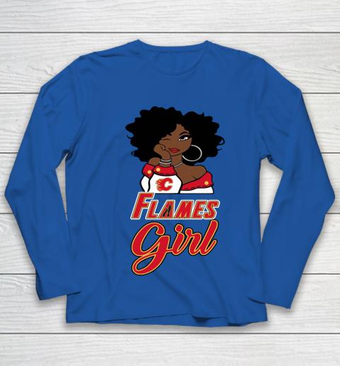 Calgary Flames Girl NHL Youth Long Sleeve 9