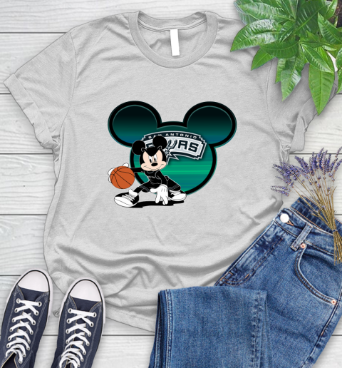 NBA San Antonio Spurs Mickey Mouse Disney Basketball Women's T-Shirt