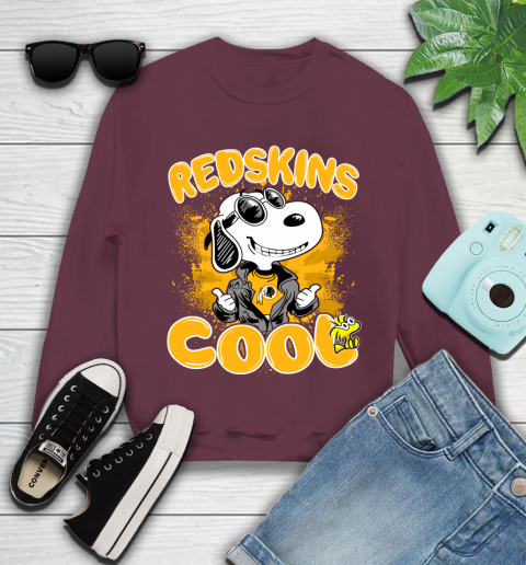 NFL Football Washington Redskins Cool Snoopy Shirt Youth Sweatshirt 3