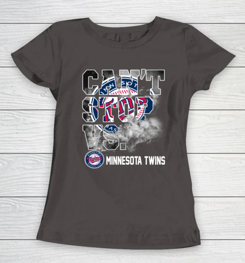 MLB Minnesota Twins Baseball Can't Stop Vs Twins Women's T-Shirt 7