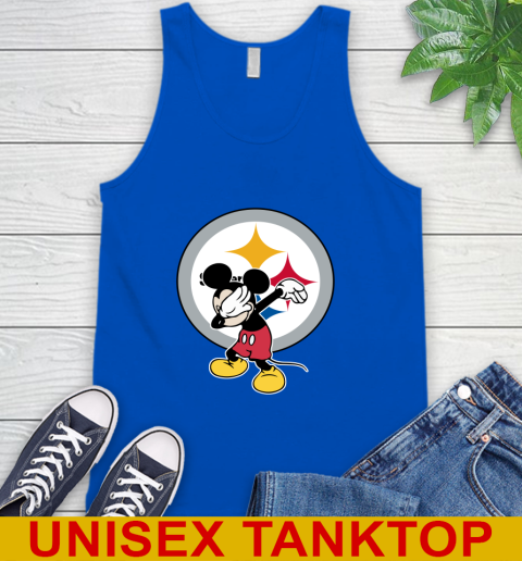 Pittsburgh Steelers NFL Football Dabbing Mickey Disney Sports Tank Top 5
