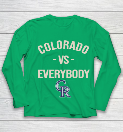 Colorado Rockies Vs Everybody Youth Long Sleeve 4