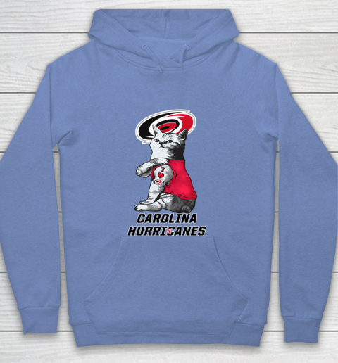 NHL My Cat Loves Carolina Hurricanes Hockey Youth Hoodie 8