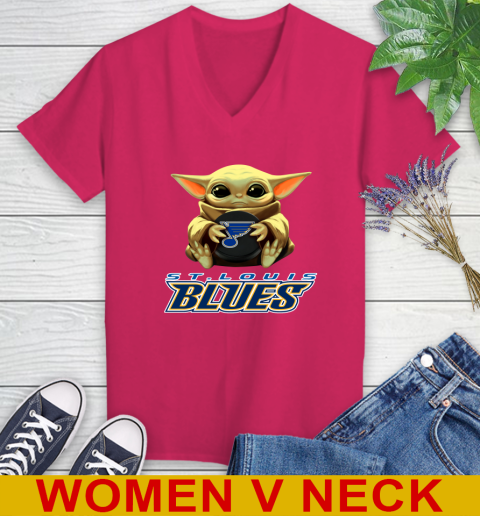 NHL Hockey St.Louis Blues Star Wars Baby Yoda Shirt 86