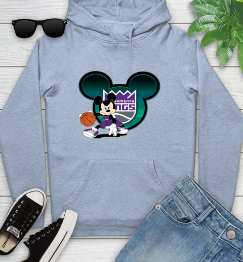 NBA Sacramento Kings Mickey Mouse Disney Basketball Youth Hoodie 10
