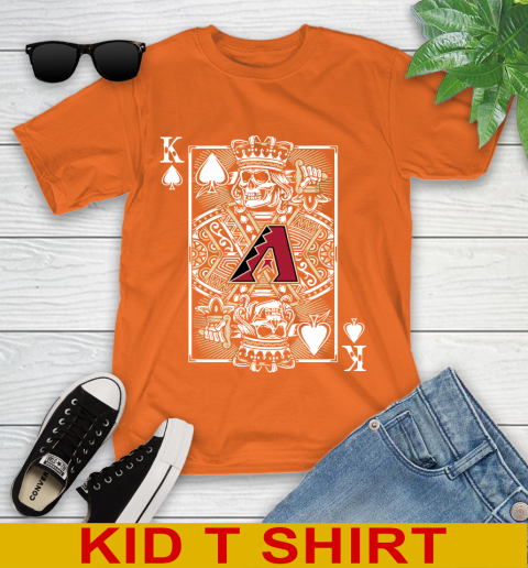 Arizona Diamondbacks MLB Baseball The King Of Spades Death Cards Shirt Youth T-Shirt - Image 9