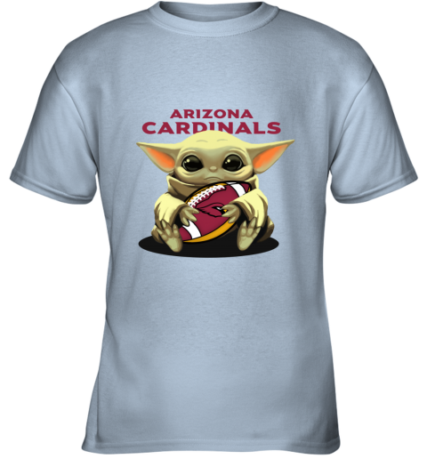 Baby Yoda Loves The Arizona Cardinals gcnz baby yoda loves the arizona cardinals youth t shirt 26 front light blue