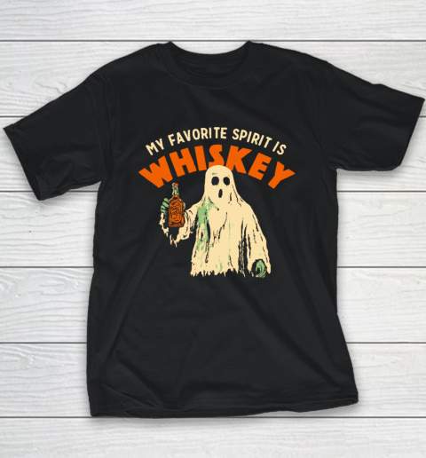 My Favorite Spirit Is Whiskey Halloween Youth T-Shirt