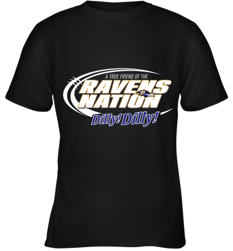 A True Friend Of The Ravens Nation Shirts Youth T-Shirt