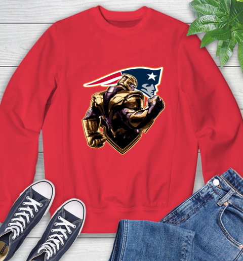 NFL Thanos Avengers Endgame Football Sports New England Patriots Sweatshirt 10