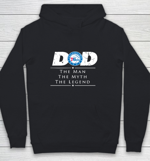 Philadelphia 76ers NBA Basketball Dad The Man The Myth The Legend Youth Hoodie
