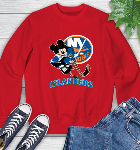 NHL New York Islanders Mickey Mouse Disney Hockey T Shirt Sweatshirt 22