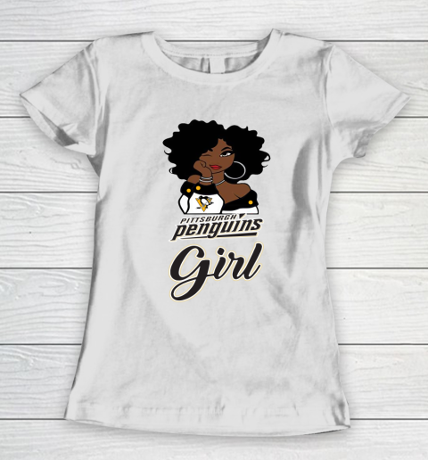 Pittsburgh Penguins Girl NHL Women's T-Shirt 3