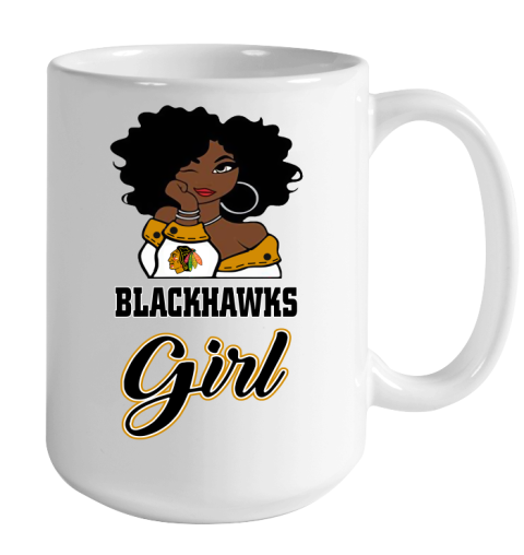 Chicago Blackhawks Girl NHL Color Changing Mug 15oz 2