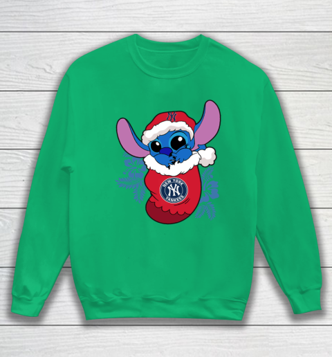New York Yankees Christmas Stitch In The Sock Funny Disney MLB Sweatshirt 6