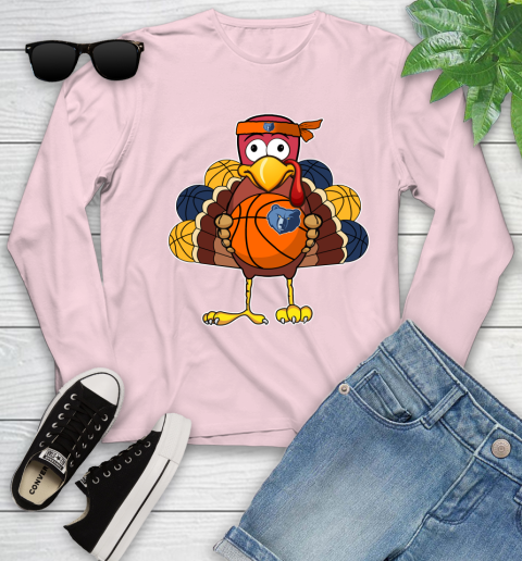 Memphis Grizzlies Turkey thanksgiving day Youth Long Sleeve 10