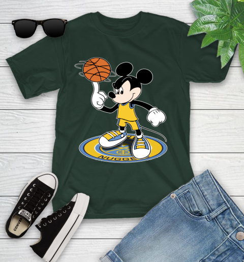NBA Basketball Denver Nuggets Cheerful Mickey Disney Shirt Youth T-Shirt 6 NBA Basketball Denver Nuggets Cheerful Mickey Disney Shirt Youth T-Shirt - Image 6
