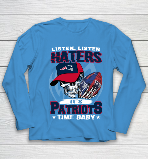 Listen Haters It is PATRIOTS Time Baby NFL Youth Long Sleeve 5