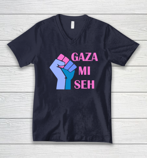 Gaza Mi Seh Palestine V-Neck T-Shirt 2