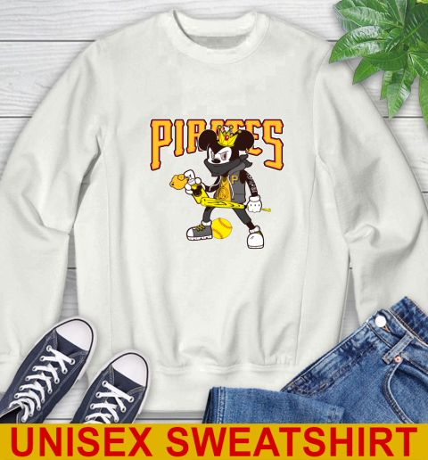 Pittsburgh Pirates MLB Baseball Mickey Peace Sign Sports Sweatshirt