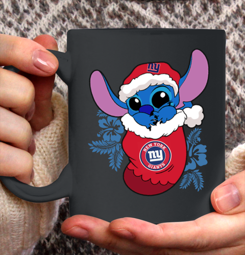 New York Giants Christmas Stitch In The Sock Funny Disney NFL Ceramic Mug 11oz