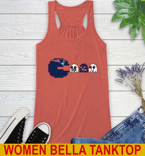 New England Patriots NFL Football Pac Man Champion Racerback Tank 5 New England Patriots NFL Football Pac Man Champion Racerback Tank - Image 5