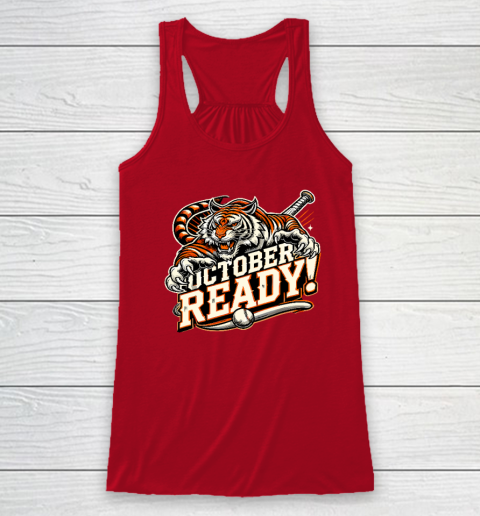 October Ready Baseball Tiger Fan Racerback Tank 3