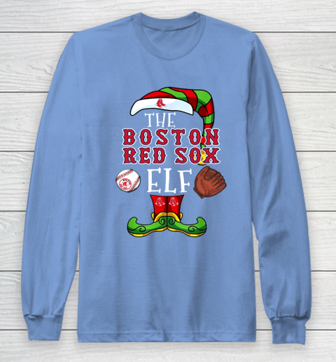 Boston Red Sox Christmas ELF Funny MLB Long Sleeve T-Shirt 8