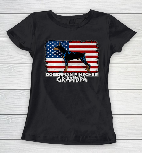 Grandpa Funny Gift Apparel  Mens Doberman Pinscher Grandpa Women's T-Shirt