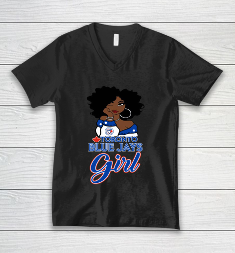 Toronto Blue Jayss Girl MLB V-Neck T-Shirt