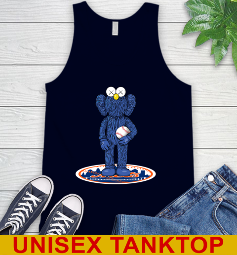 MLB Baseball New York Mets Kaws Bff Blue Figure Shirt Tank Top 3