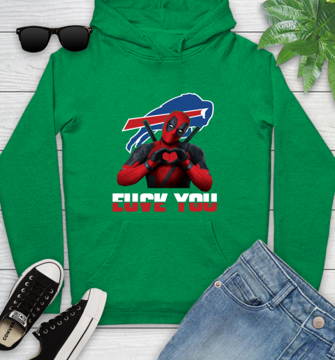 NHL Buffalo Bills Deadpool Love You Fuck You Football Sports Youth Hoodie 9