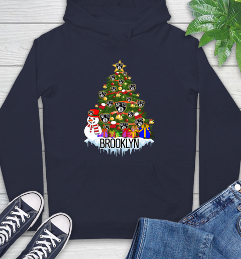 Brooklyn Nets Merry Christmas NBA Basketball Sports Hoodie 4