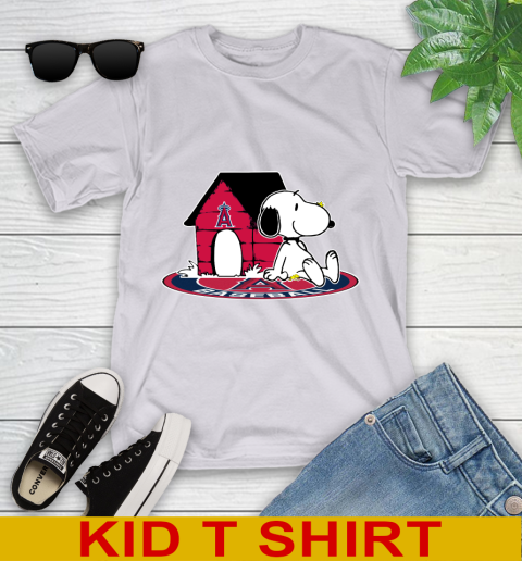 MLB Baseball Los Angeles Angels Snoopy The Peanuts Movie Shirt Youth T-Shirt 5