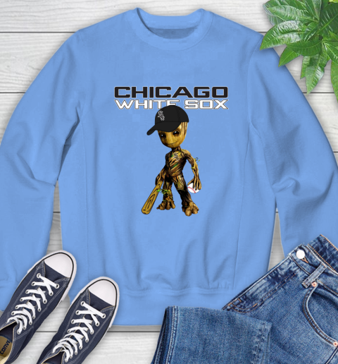 MLB Chicago White Sox Groot Guardians Of The Galaxy Baseball Sweatshirt 11