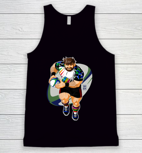 ADAM LIKES TO PLAY RUGBY LGBT Gay Pride Tank Top