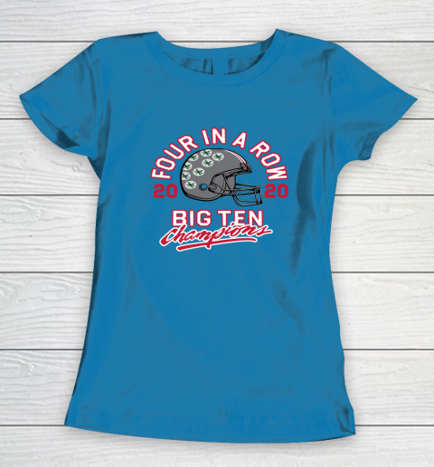 OSU 2020 Big Ten Champions 2020 Four In A Row Women's T-Shirt 6