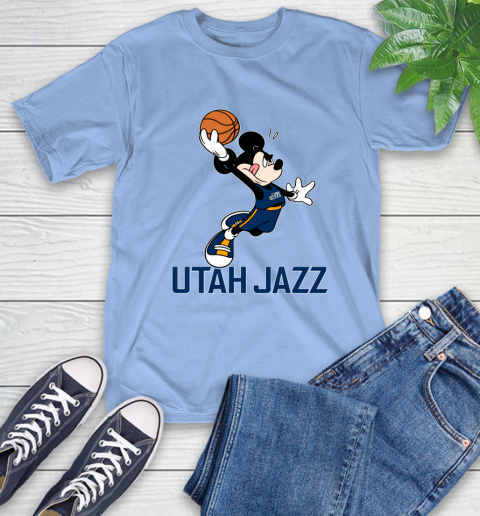 NBA Basketball Utah Jazz Cheerful Mickey Mouse Shirt T-Shirt 12