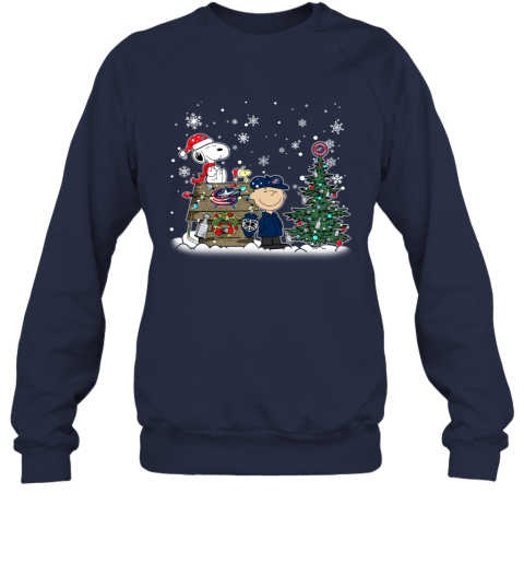 NHL Columbus Blue Jackets Snoopy Charlie Brown Woodstock Christmas Stanley Cup Hockey T Shirt RKKs6mDFYwx sweatshirt 35 95 151514 front navy