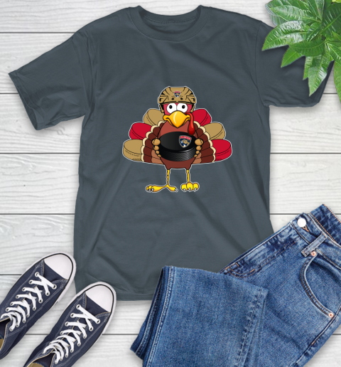 Florida Panthers Turkey Thanksgiving Day T-Shirt 9