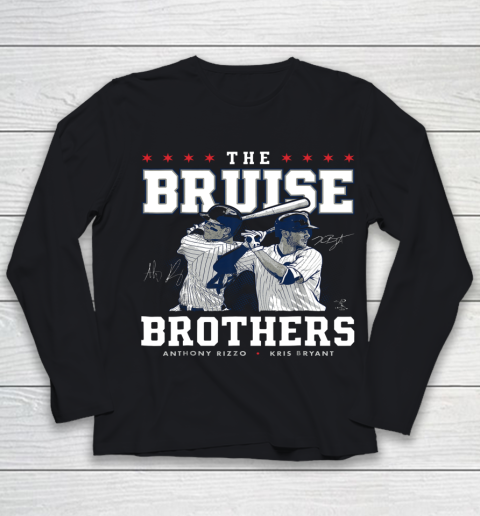 Anthony Rizzo Tshirt The Bruise Brothers Kris Bryant Youth Long Sleeve
