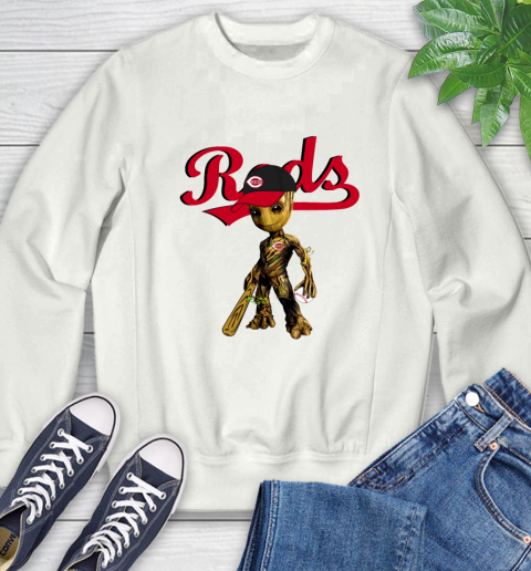 MLB Cincinnati Reds Groot Guardians Of The Galaxy Baseball Sweatshirt