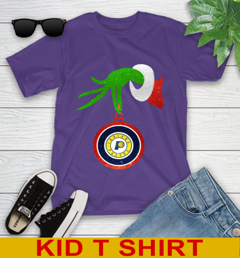 Indiana Pacers Grinch Merry Christmas NBA Basketball Youth T-Shirt 4