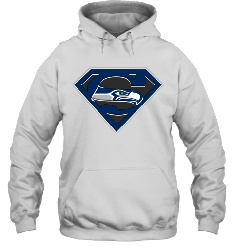 NFL Seattle Seahawks Boys' Black/Gray Long Sleeve Hooded Sweatshirt - XS