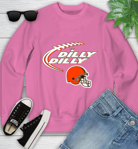 NFL Cleveland Browns Dilly Dilly Football Sports Youth Sweatshirt 7