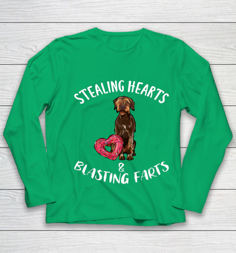 Stealing Hearts Blasting Farts Wirehaired Pointing Griffon Youth Long Sleeve 4
