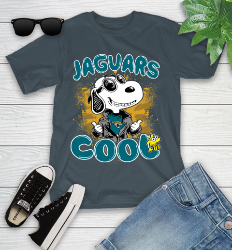 NFL Football Jacksonville Jaguars Cool Snoopy Shirt Youth T-Shirt 9