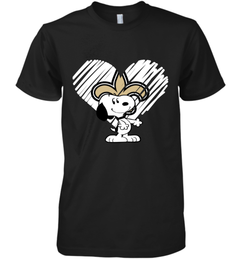 I Love Snoopy New Orleans Saints In My Heart NFL Premium Men's T-Shirt