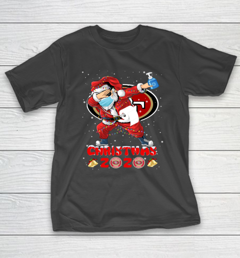 San Francisco 49ers Funny Santa Claus Dabbing Christmas 2020 NFL T-Shirt